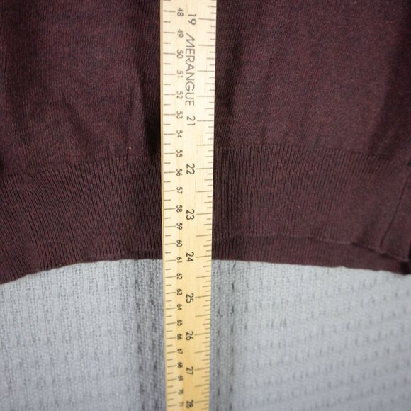 Toscano Made in Italy Burgundy Quarter Zip Sweater - Picture 5 of 8